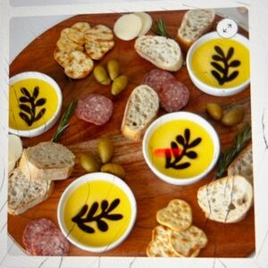 Jeanne Fitz Olive Oil and Balsamic Vinegar 4 piece Dipping Set NWT